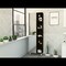 Tuhome Urano Mirror Linen Cabinet, Four Interior Shelves, Five External Shelves, Black MLW5548 - alternate 7